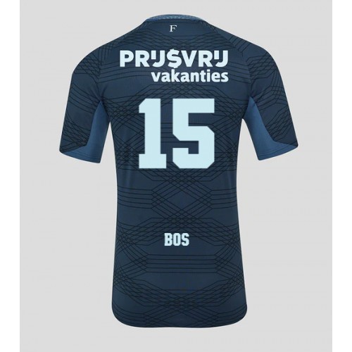 Dres Feyenoord Jordan Bos #15 Gostujuci 2025-26 Kratak Rukav